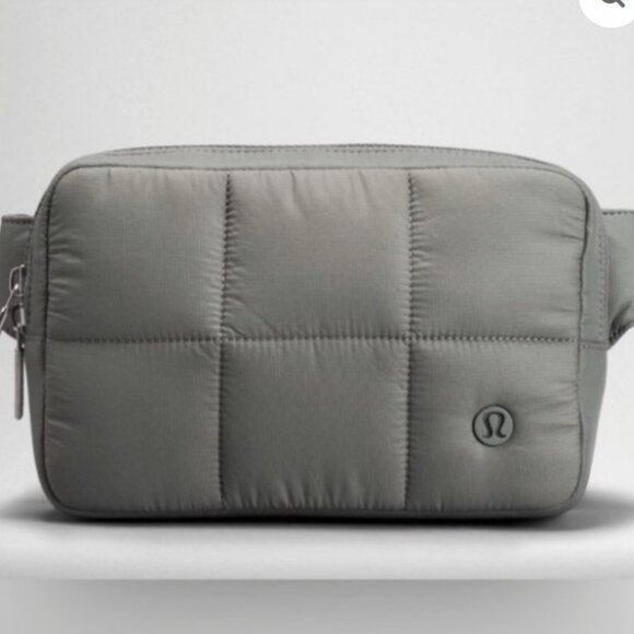 NWT-Lululemon Quilted Grid Belt Bag - 1.5L - Sage Gray - Picture 1 of 13